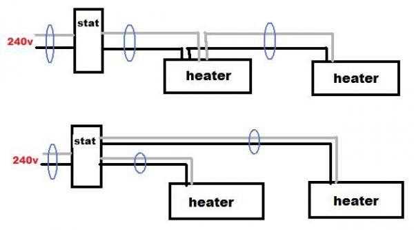 cadet double pole thermostat wiring diagram
