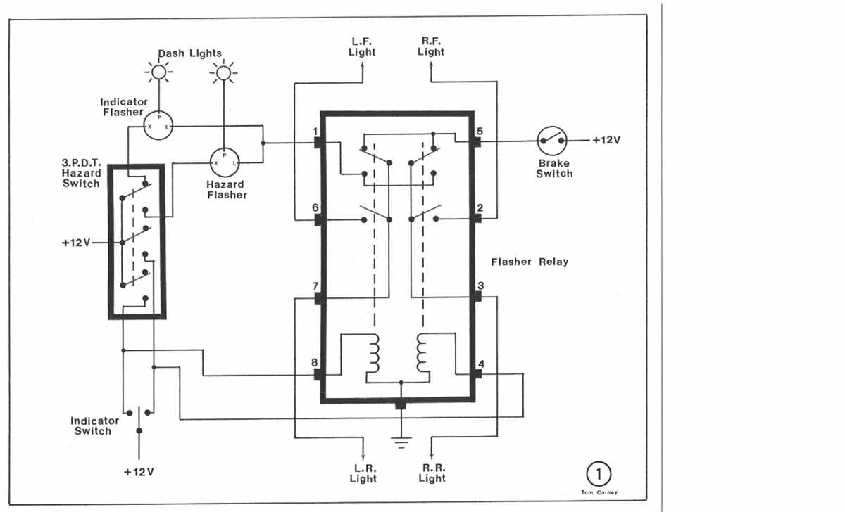 car flasher relay circuit diagram