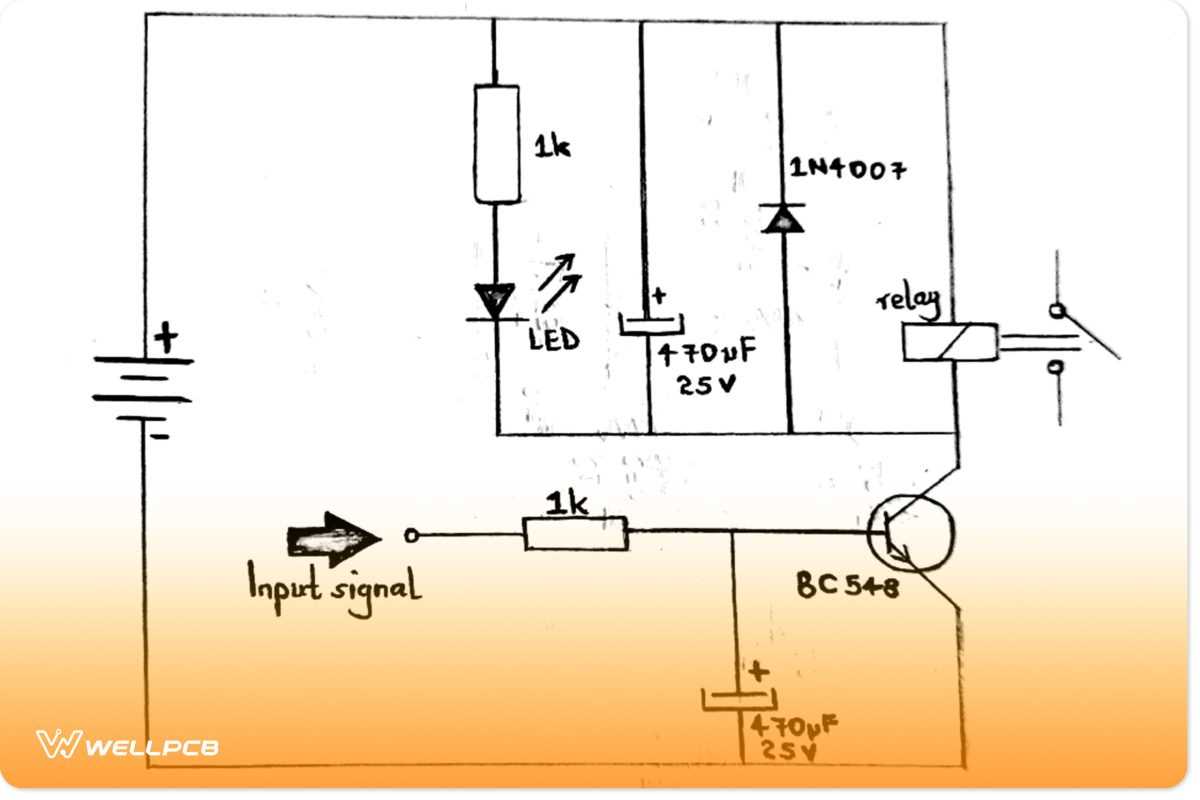 carrier operated relay schematic diagram
