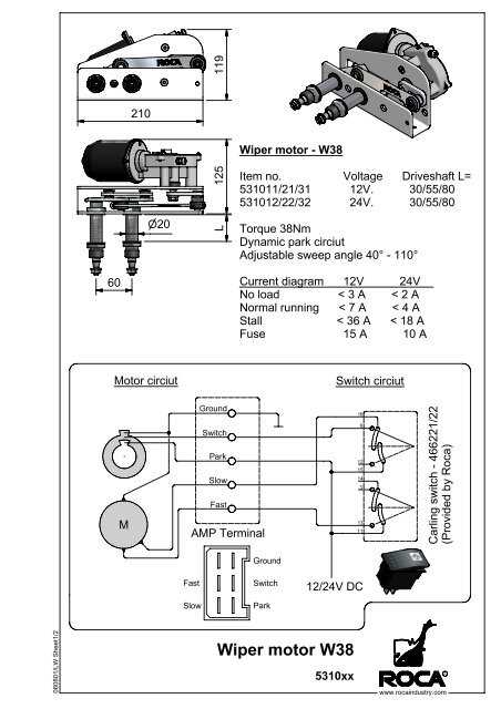 24v wiper motor wiring diagram