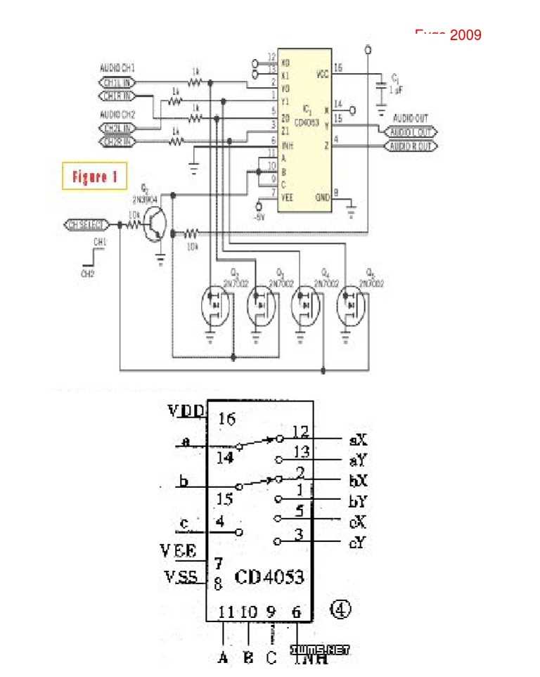 cd4052 circuit diagram