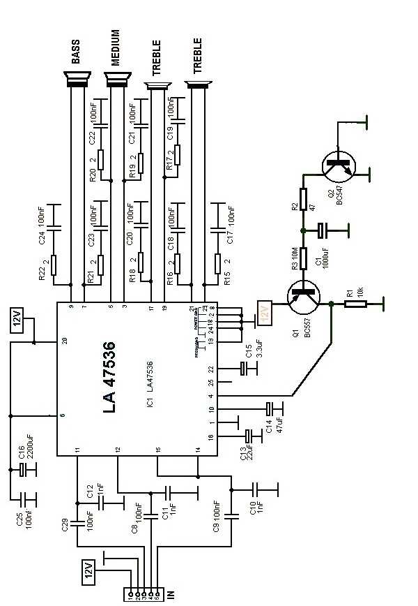 car subwoofer amplifier circuit diagram