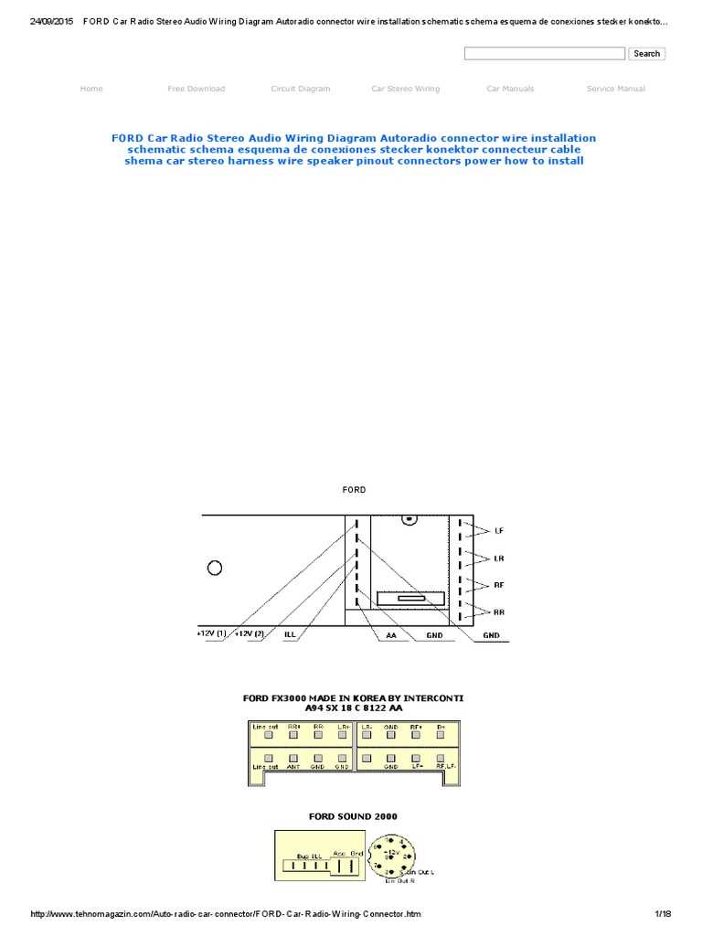 2003 ford focus radio wiring diagram