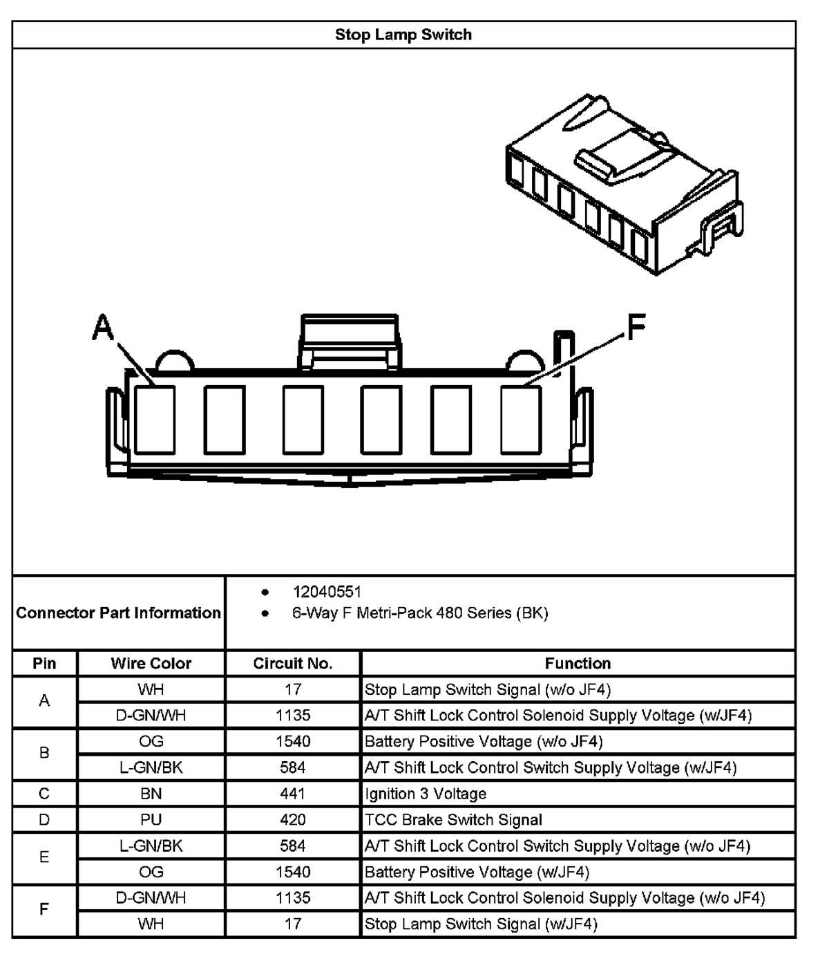 chevy tail light wiring diagram
