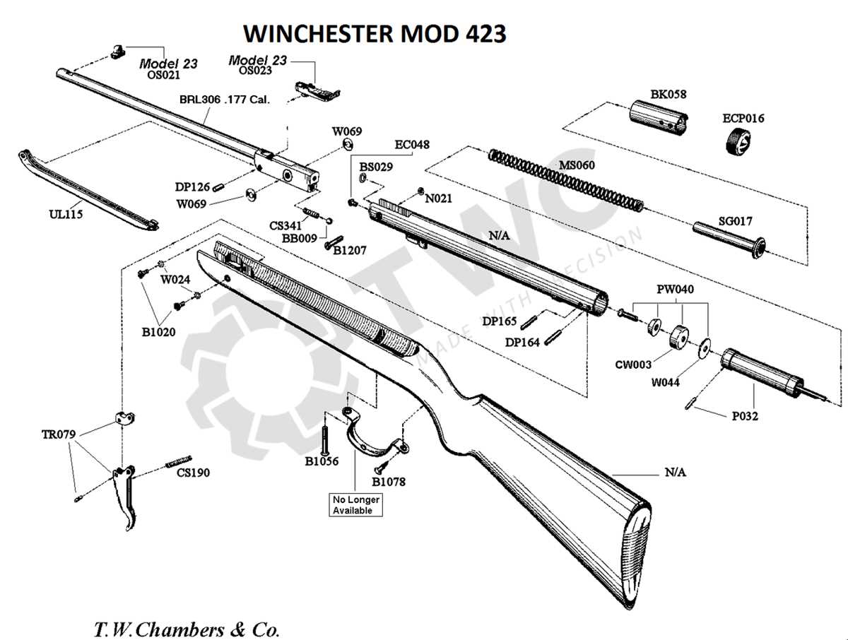 schematic winchester 190 parts diagram