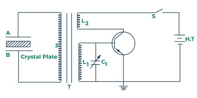 circuit diagram of piezoelectric transducer