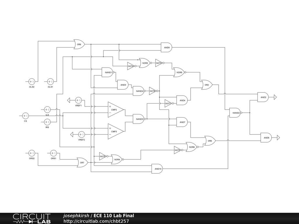 circuit schematic for physical diagram ece 110