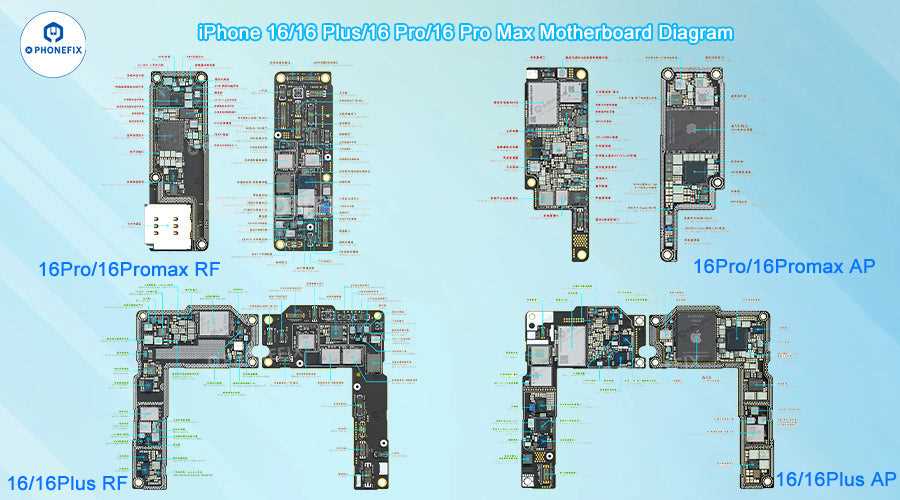 iphone 16 pro exact schematic diagram
