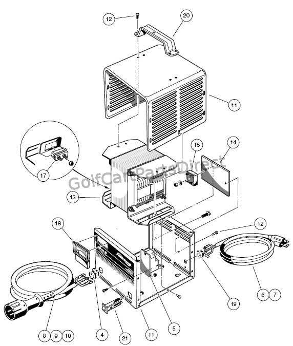 club car 1999 charger schematic diagram