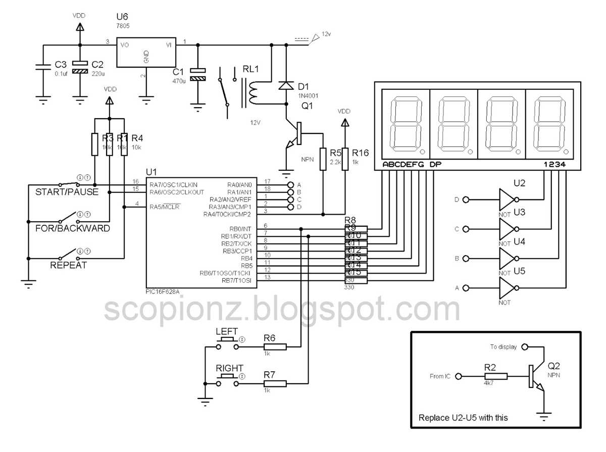 programmable digital timer circuit diagram