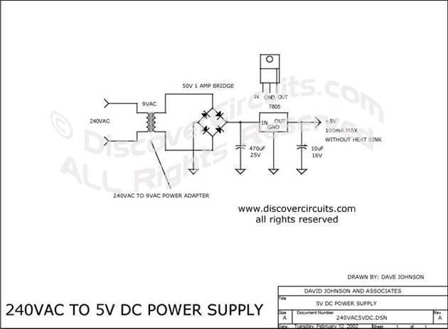 ac adapter circuit diagram