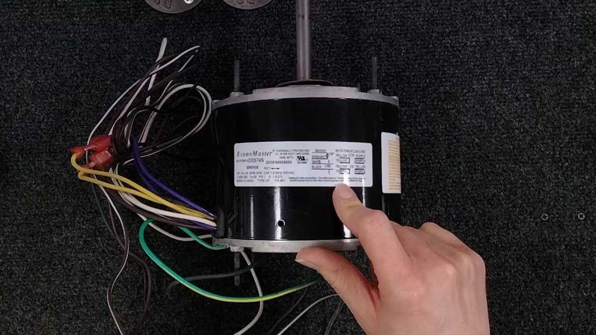 condensing fan motor wiring diagram