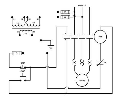 control transformer circuit diagram