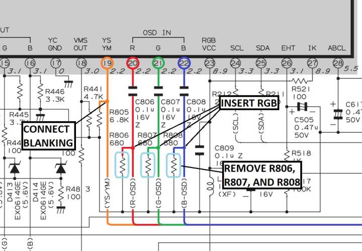 sharp tv circuit board diagram