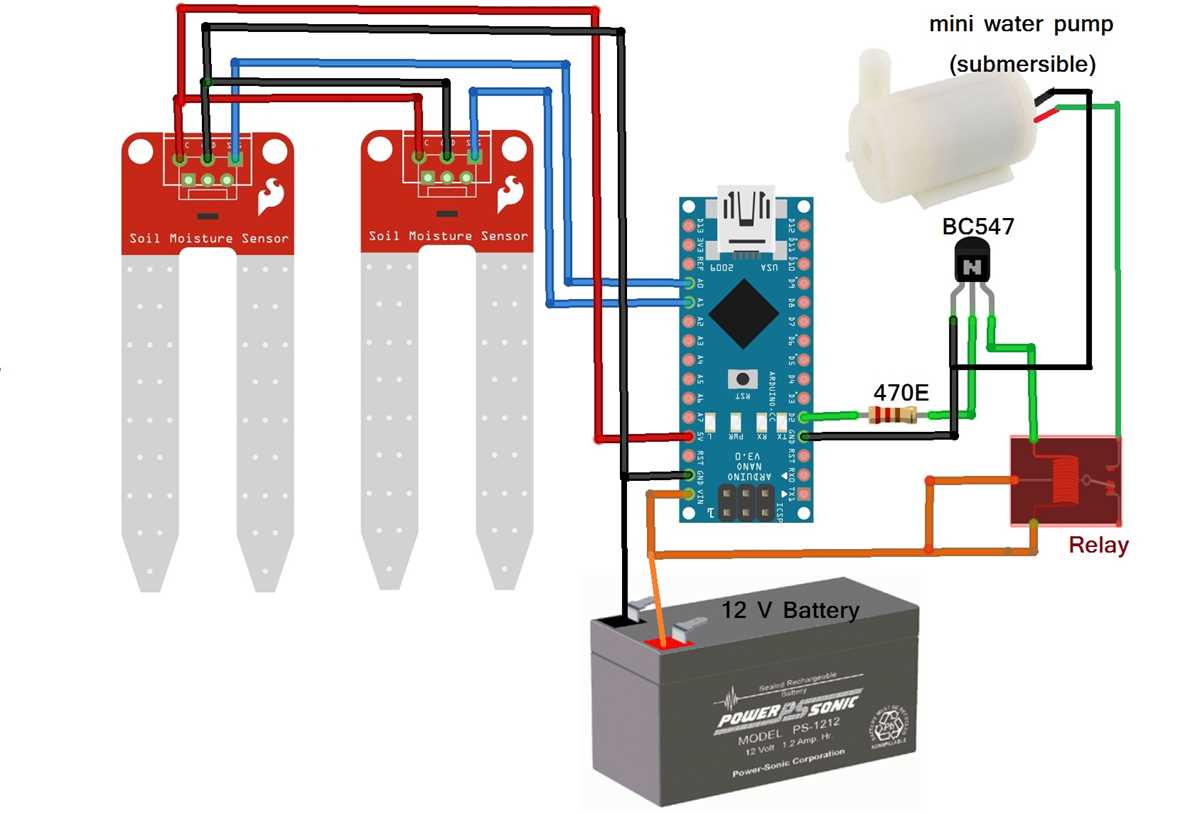 automatic irrigation system circuit diagram