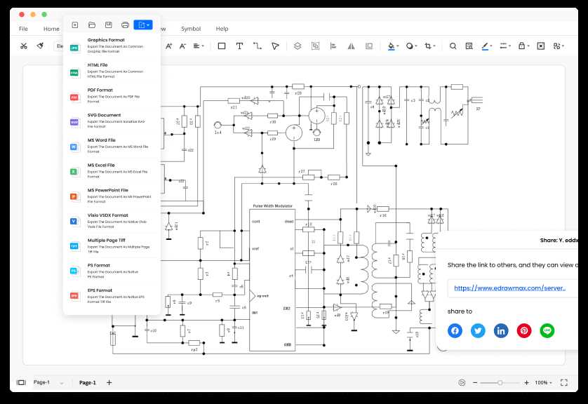 created schematic diagrams