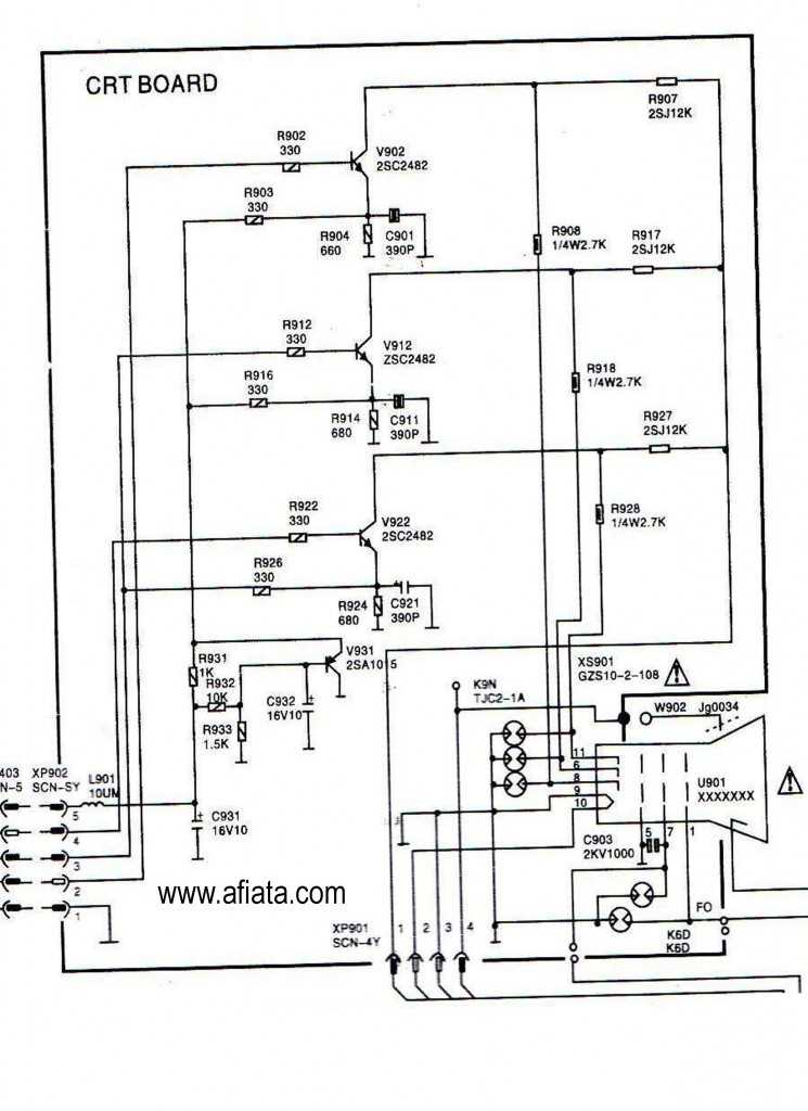 crt tv power supply circuit diagram