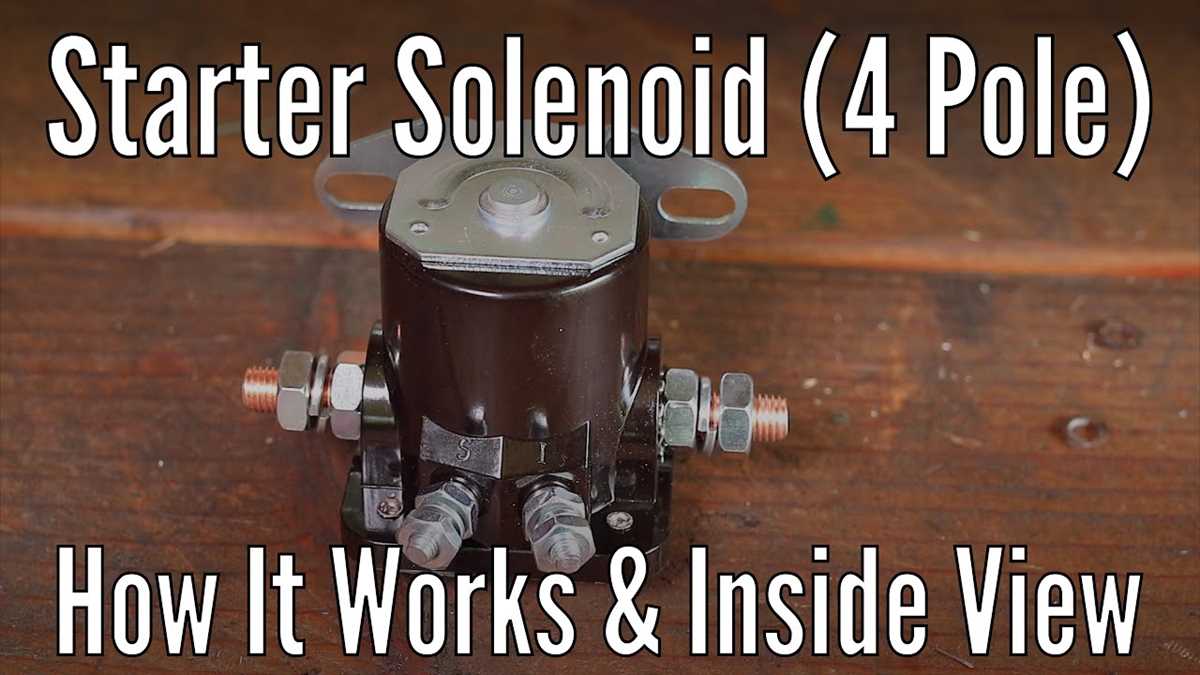 4 wire starter solenoid wiring diagram