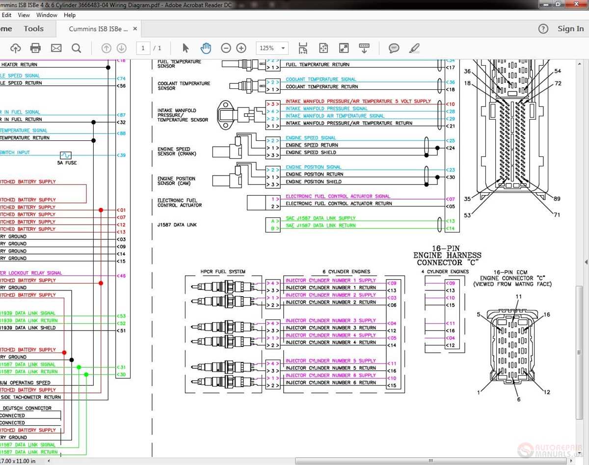 cummins engine wiring diagram