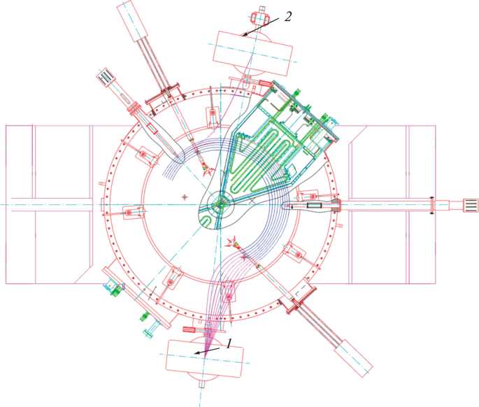 cyclotron schematic diagram
