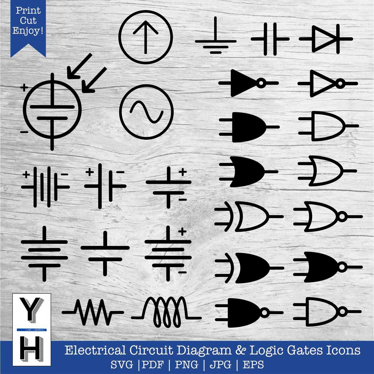 electrical circuit diagram symbols