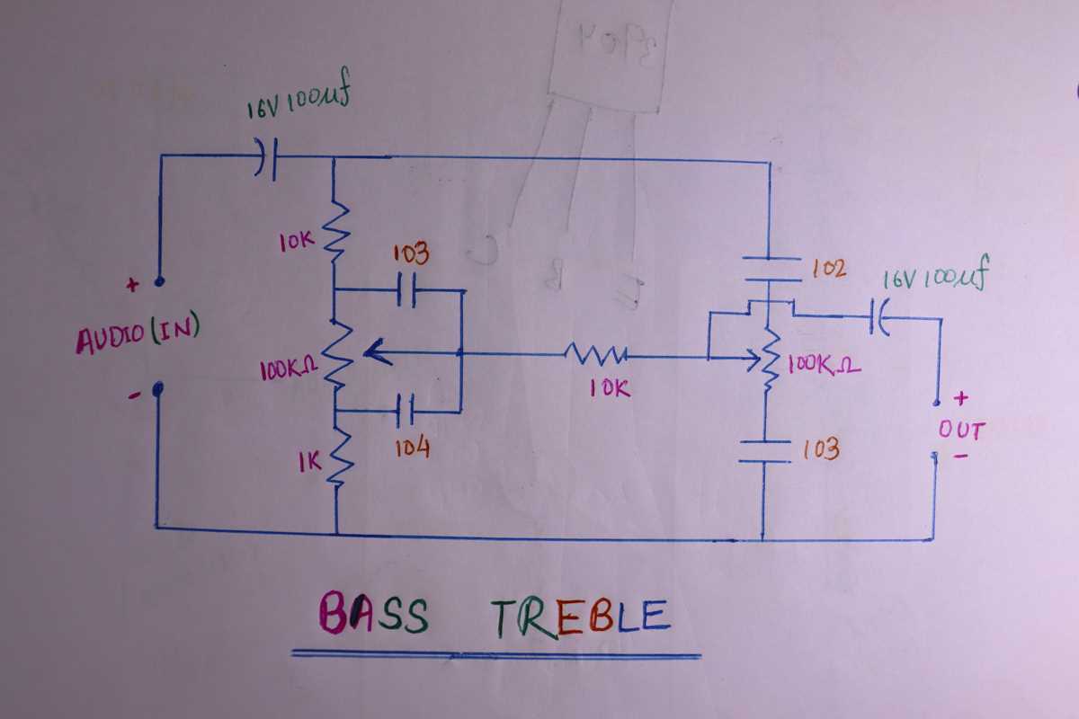 high quality bass treble circuit diagram