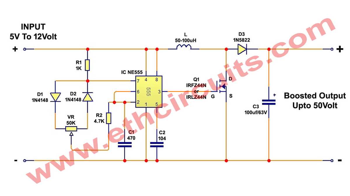 dc dc boost converter circuit diagram