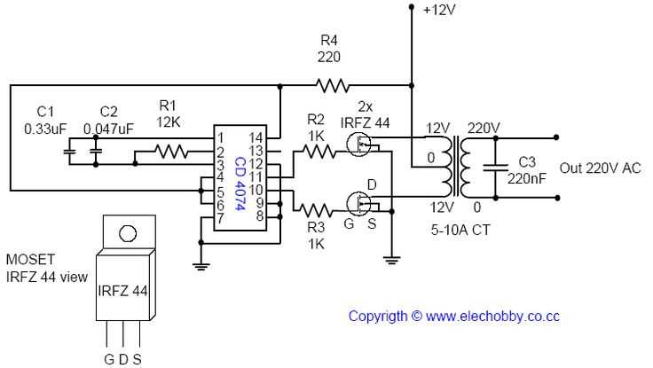 dc inverter schematic diagram
