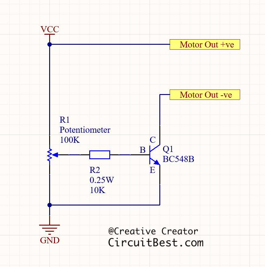 dc motor speed controller circuit diagram