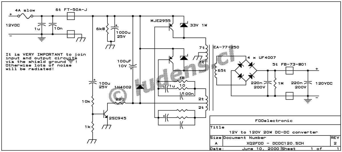 dc to dc step down converter schematic diagram