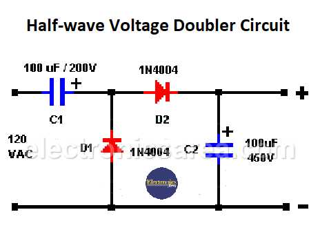 dc voltage doubler circuit diagram