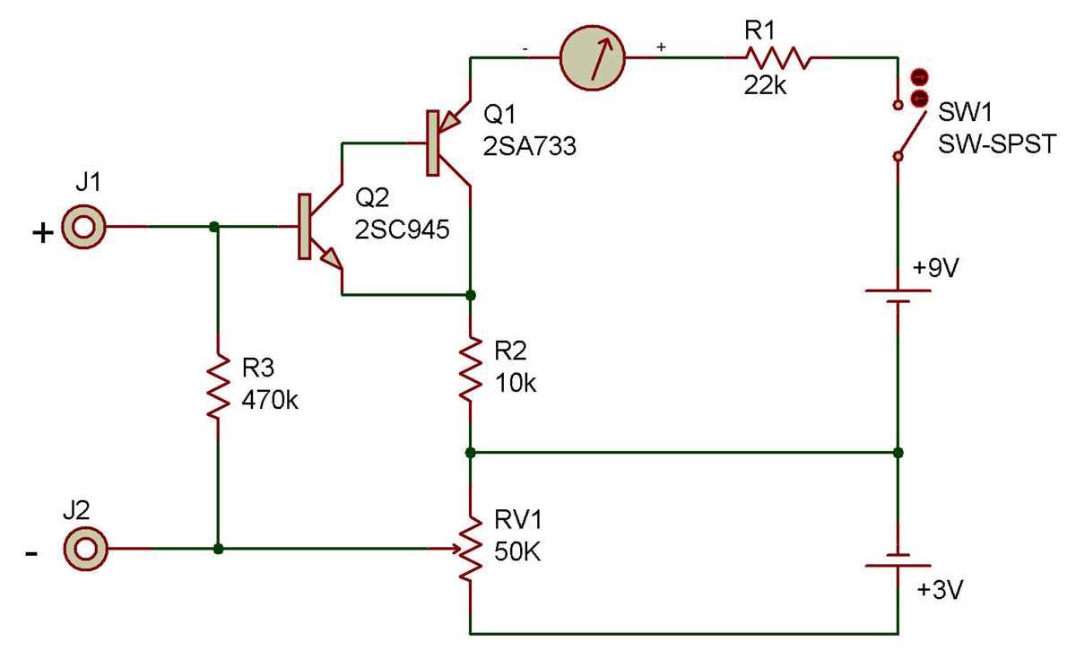 dc voltmeter circuit diagram