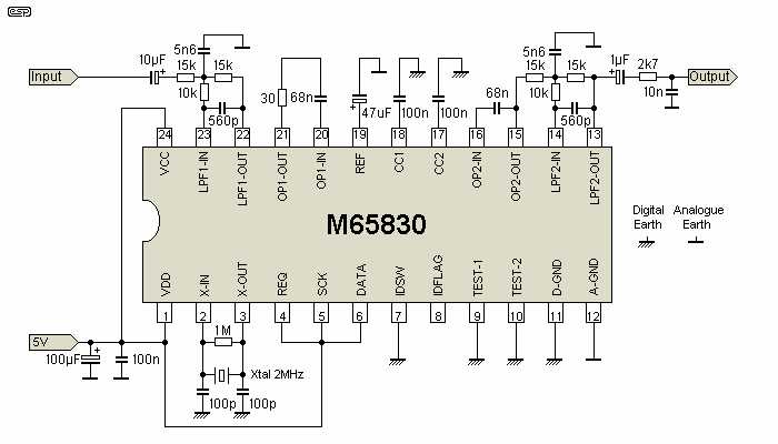 digital delay schematic diagram