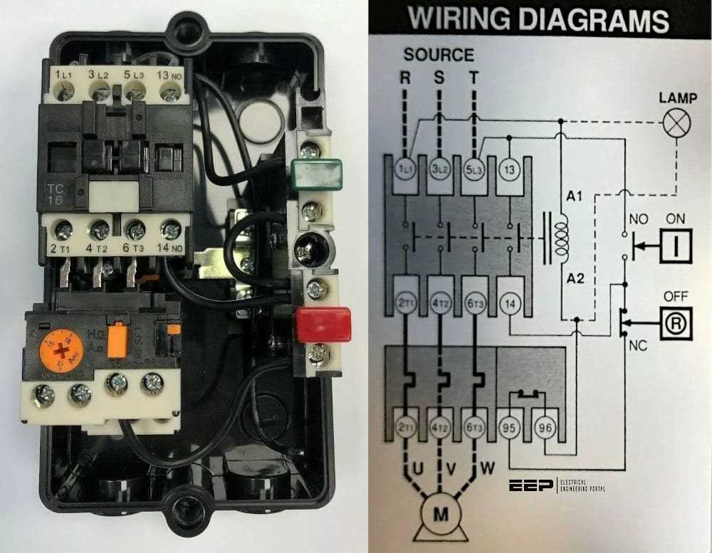 direct online circuit diagram