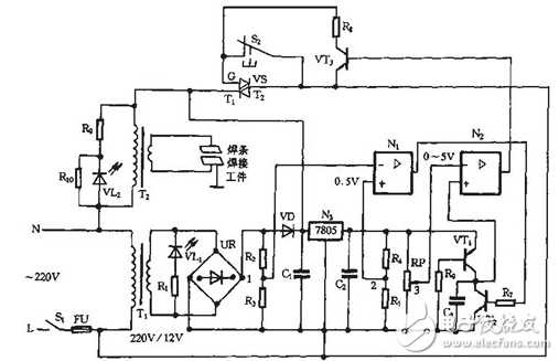 diy spot welder circuit diagram