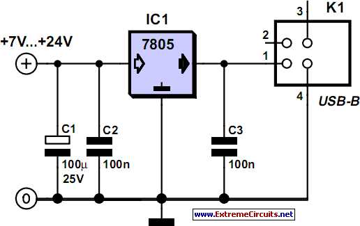 usb a circuit diagram