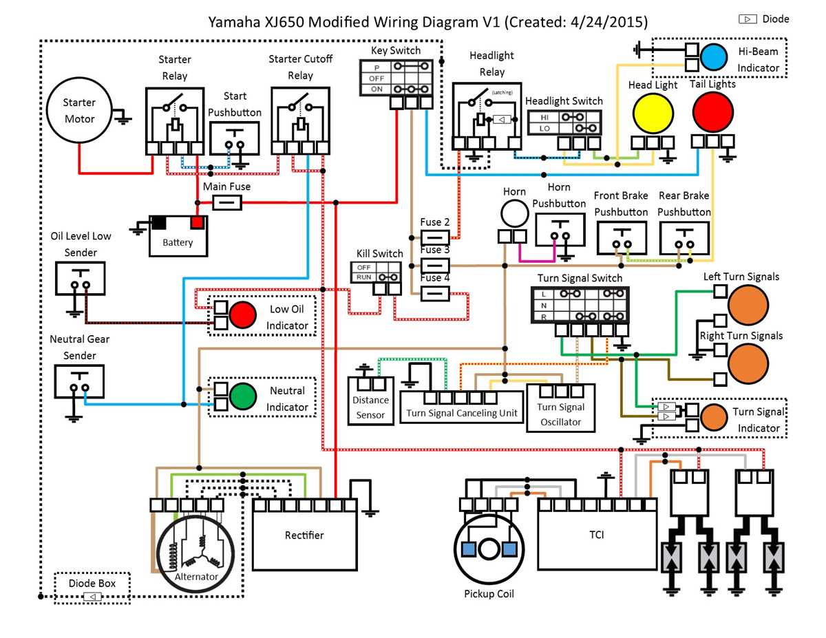 1985 yamaha maxim 700 wiring diagram