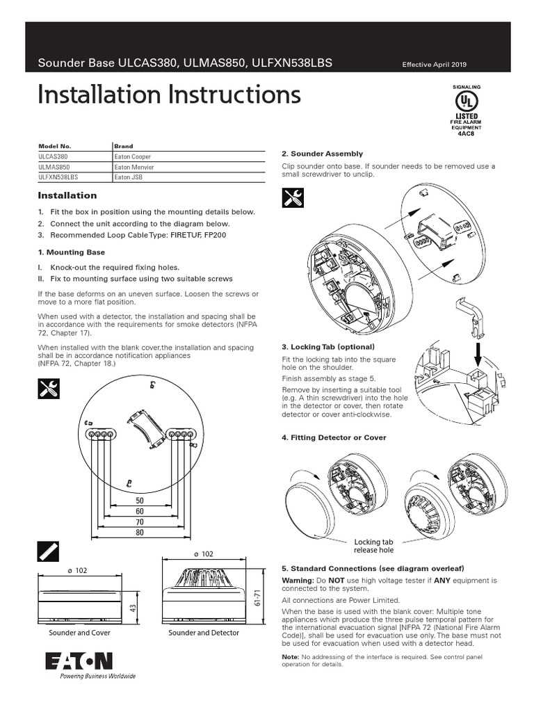 alarmsense sounder base wiring diagram