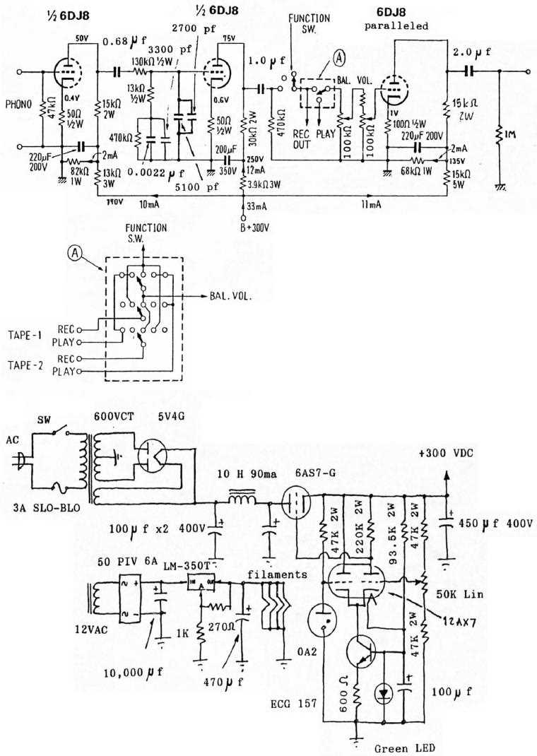 phono preamplifier circuit diagram
