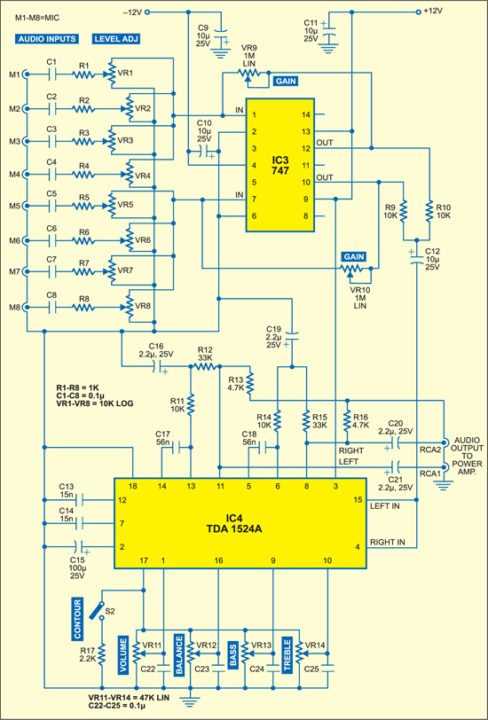mixer circuit diagram