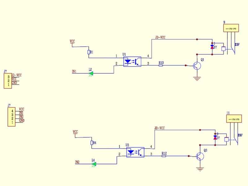2 relay module circuit diagram
