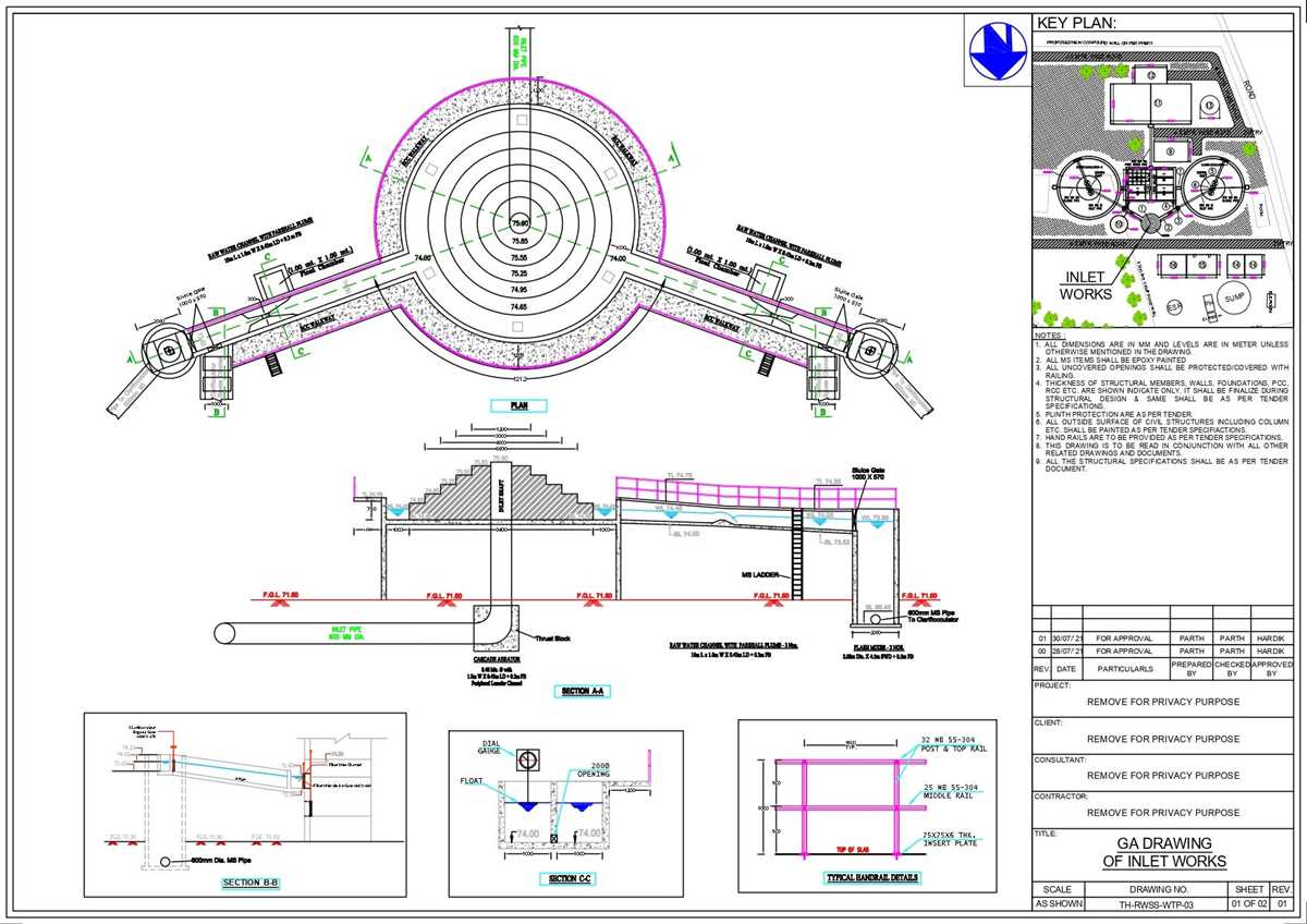 draw a schematic diagram of water treatment plant