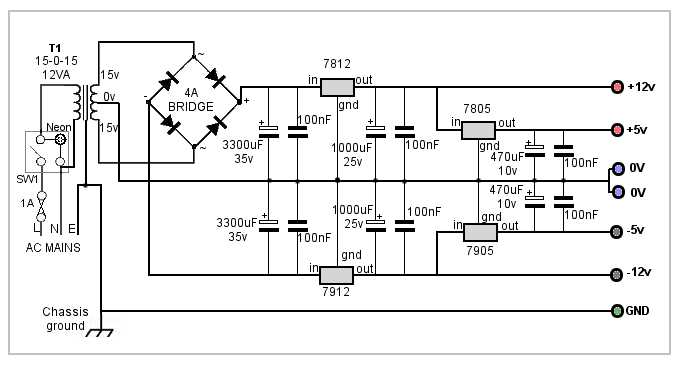 dual power supply circuit diagram