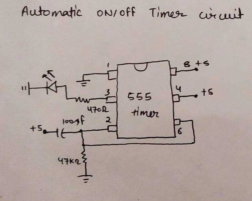 on off timer circuit diagram on off timer circuit diagram