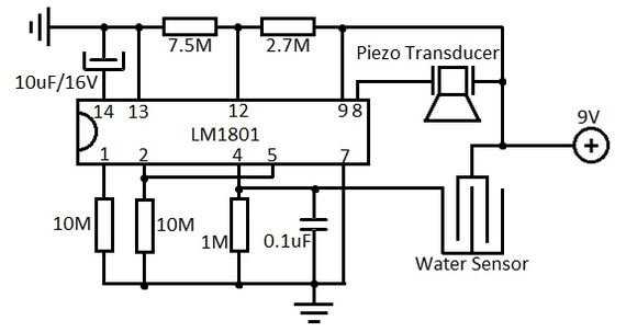 water detection circuit diagram