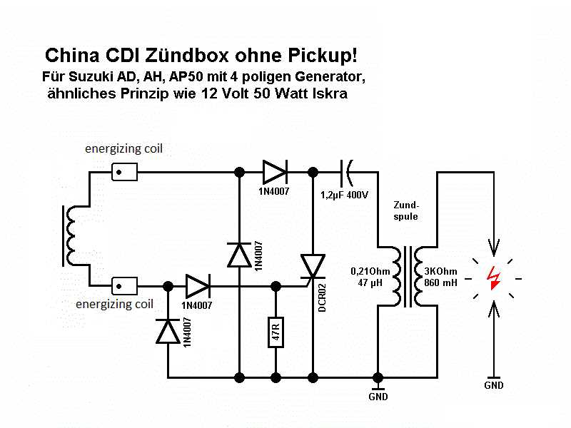 cdi circuit diagram motorcycle