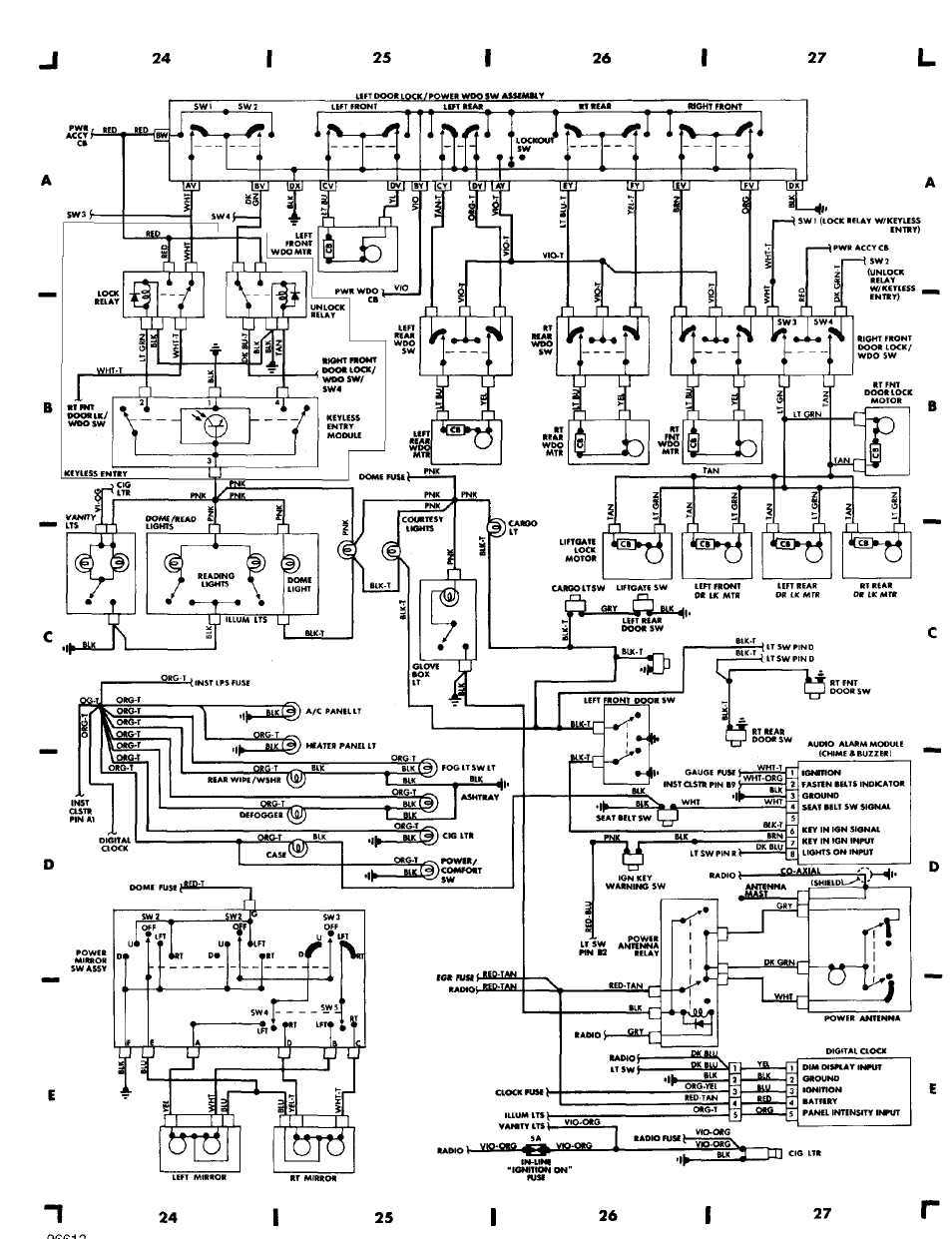 jeep yj tail light wiring diagram