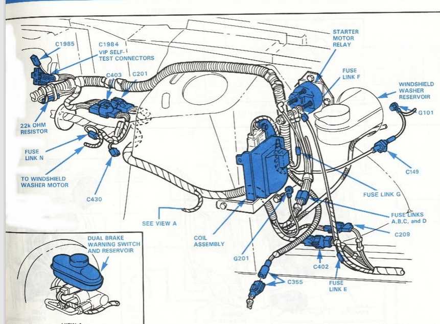 1990 mustang headlight wiring diagram