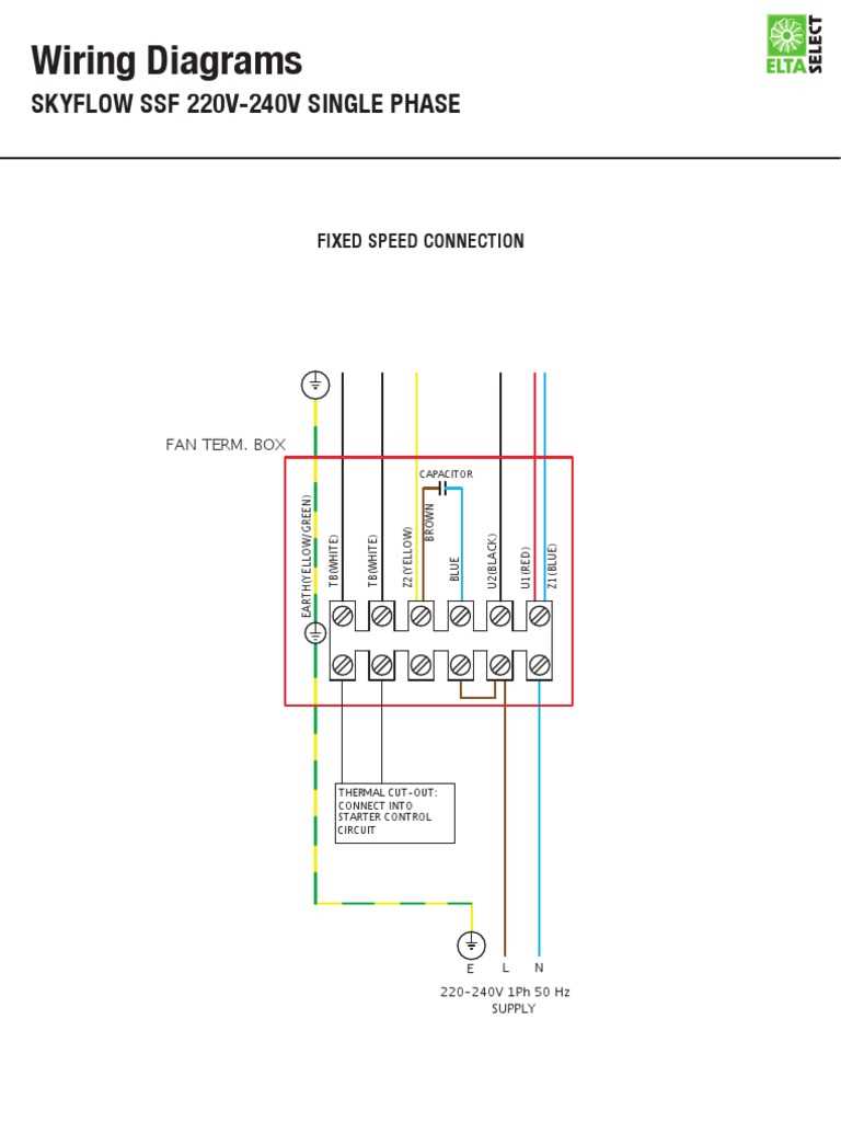 electric fan motor schematic diagram