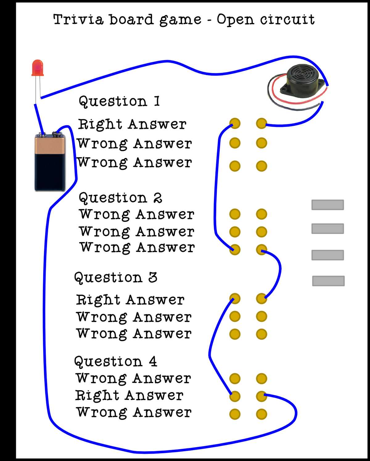 electric quiz board circuit diagram